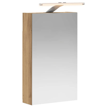 vidaXL Bathroom Mirror Cabinet Artisian Oak 30 x 10.5 x 50 cm 2