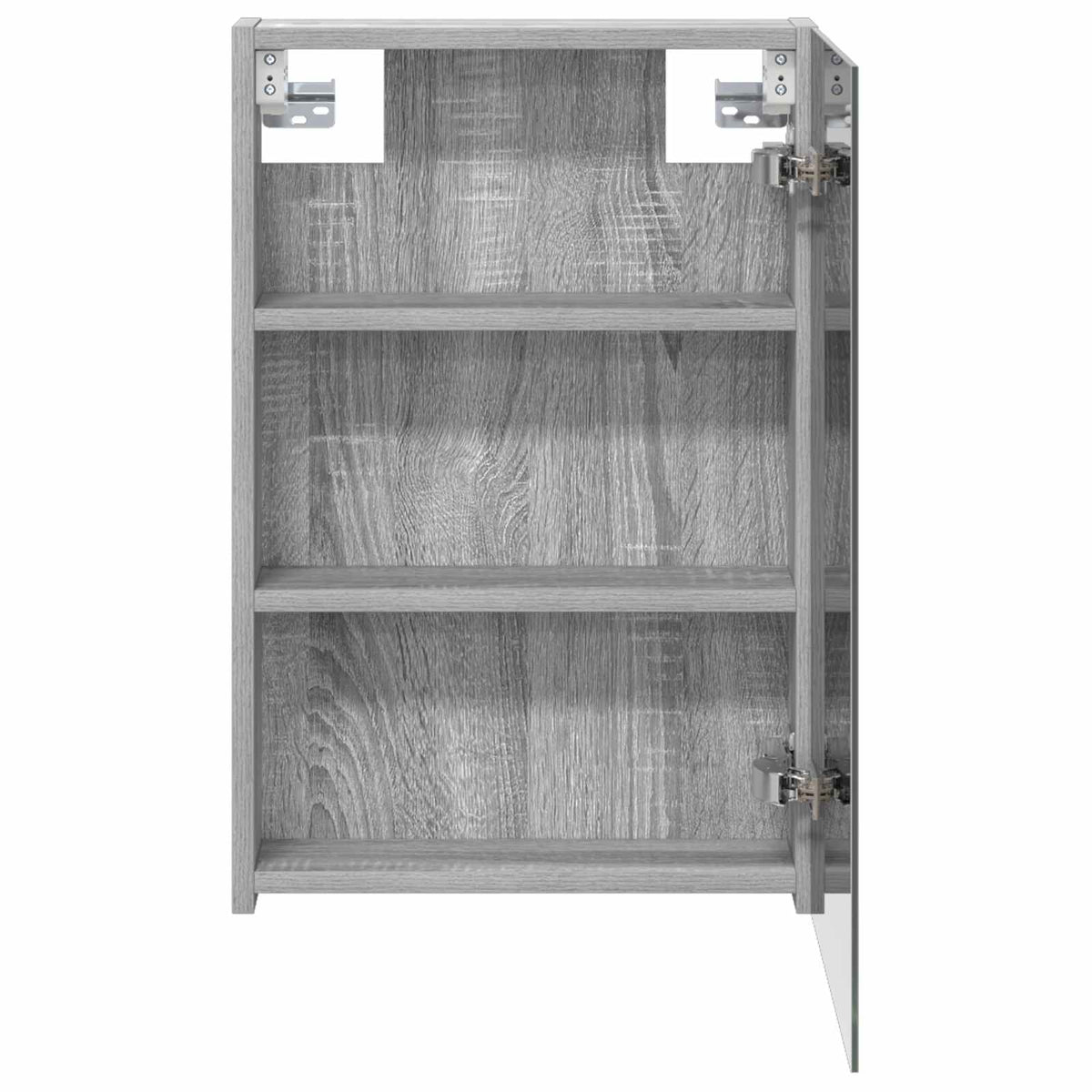 vidaXL Bathroom Mirror Cabinet Grey Sonoma 40 x 10.5 x 60.5 cm 6
