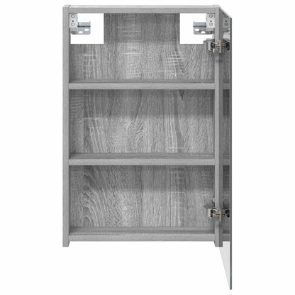 vidaXL Bathroom Mirror Cabinet Grey Sonoma 40 x 10.5 x 60.5 cm 6