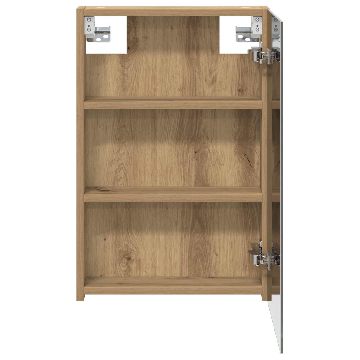 vidaXL Bathroom Mirror Cabinet Artisan Oak 40 x 10.5 x 60.5 cm 6