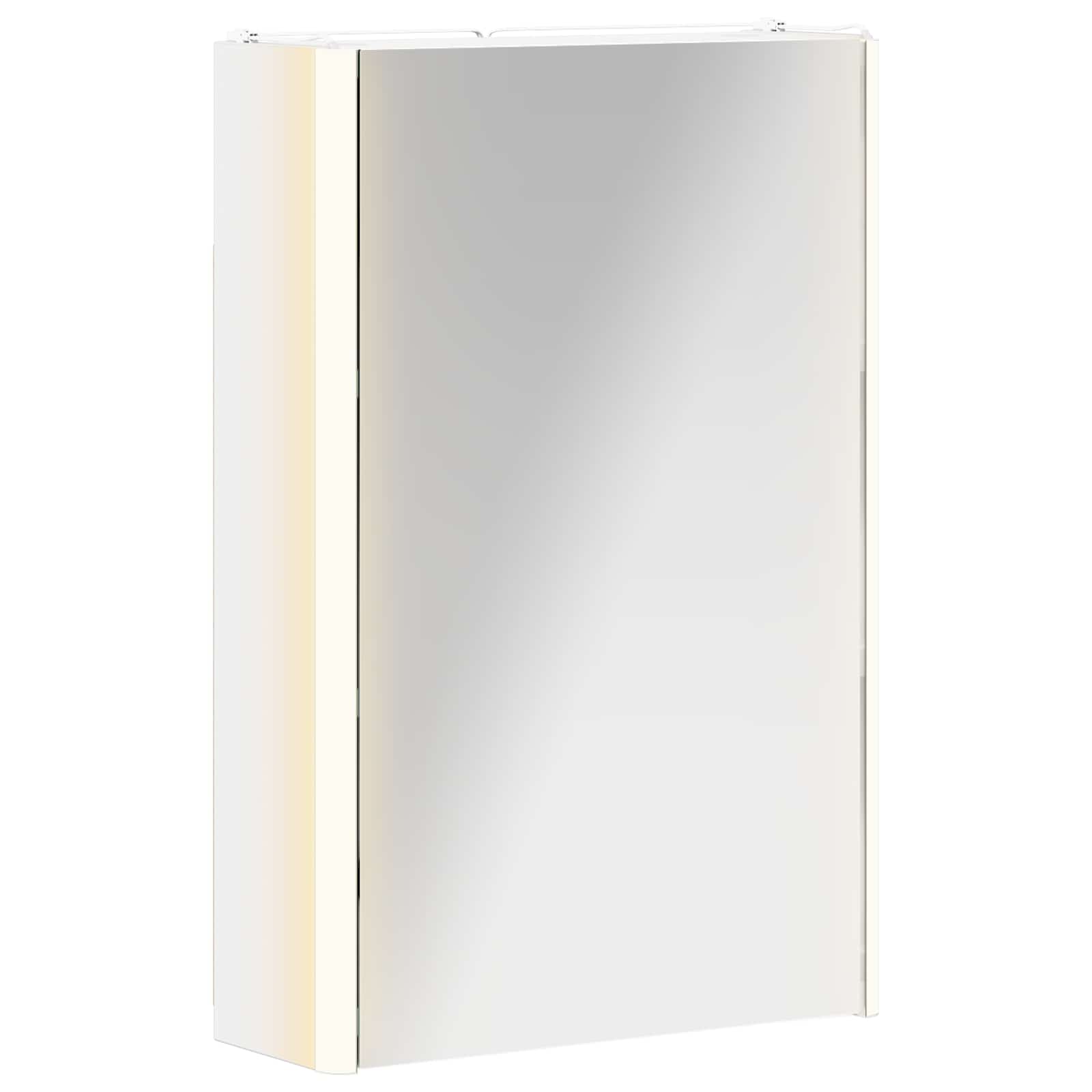 vidaXL Bathroom Mirror Cabinet White 33 x 11.5 x 50 cm Engineered wood 2