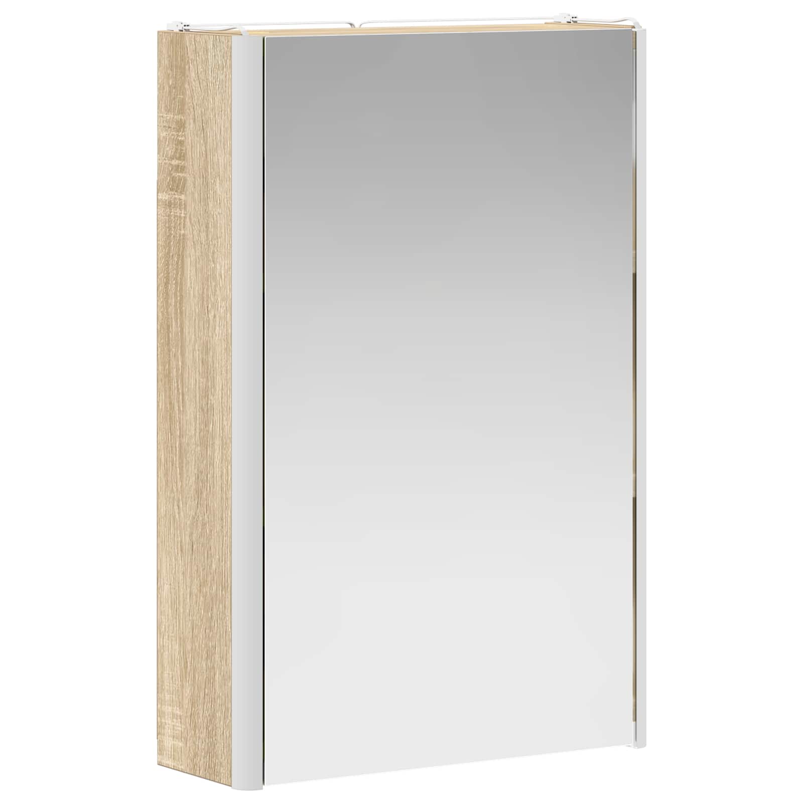 vidaXL Bathroom Mirror Cabinet Sonoma Oak 33 x 11.5 x 50 cm 5