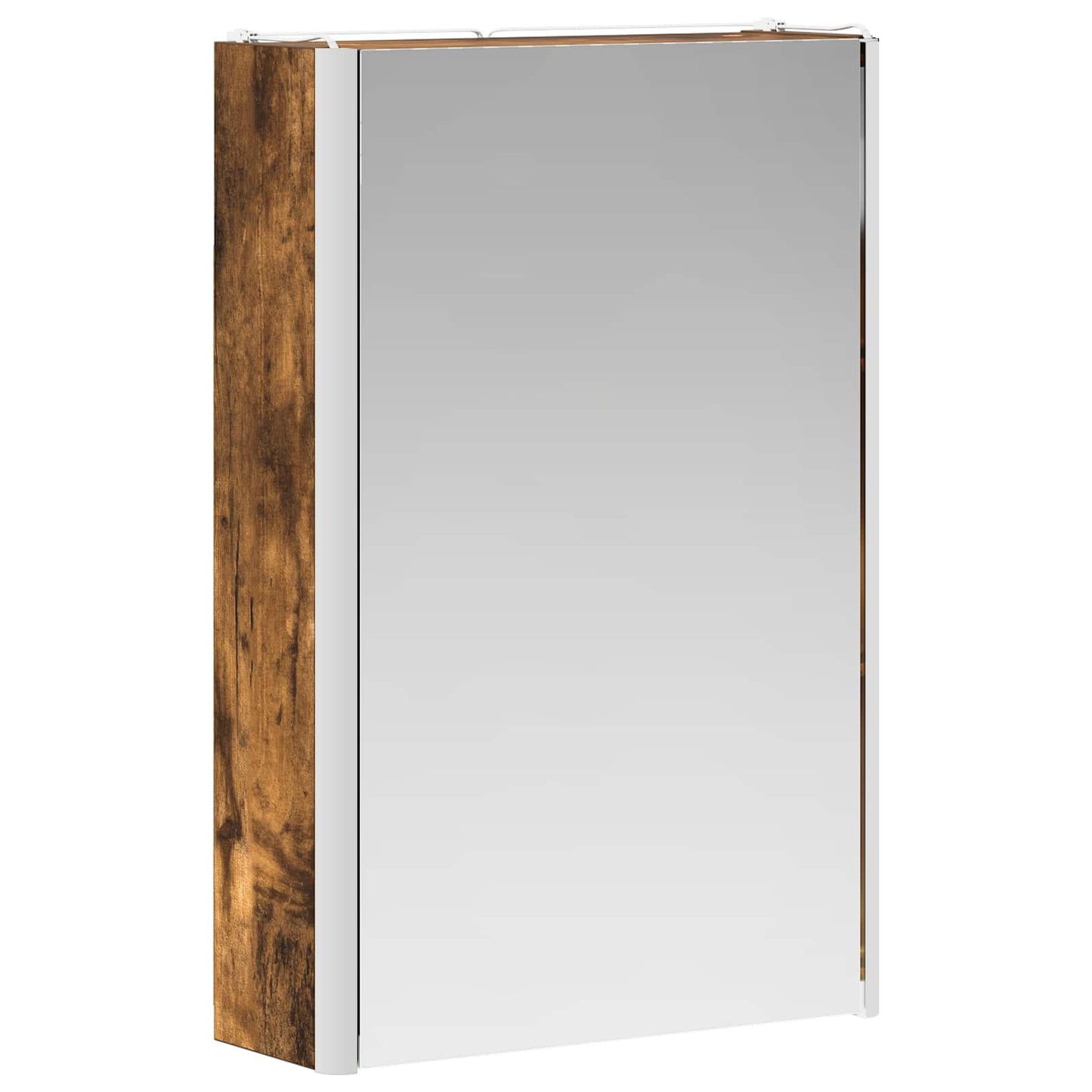 vidaXL Bathroom Mirror Cabinet Smoked Oak 33 x 11.5 x 50 cm 5
