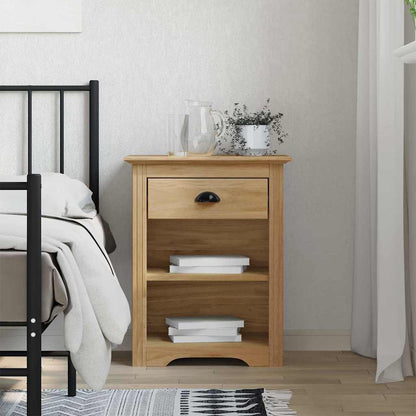 vidaXL Bedside Cabinet BODO Honey Brown 53 x 38.5 x 67 cm 1
