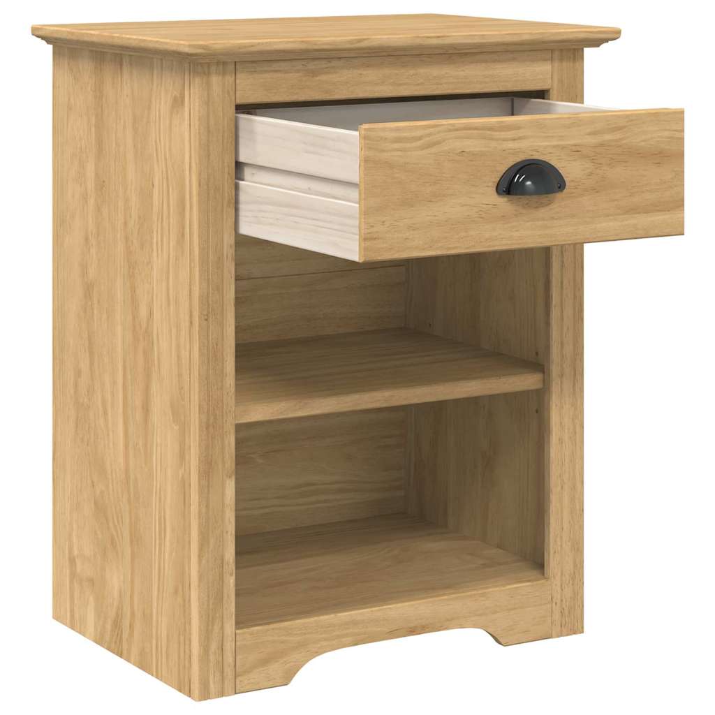 vidaXL Bedside Cabinet BODO Honey Brown 53 x 38.5 x 67 cm 3