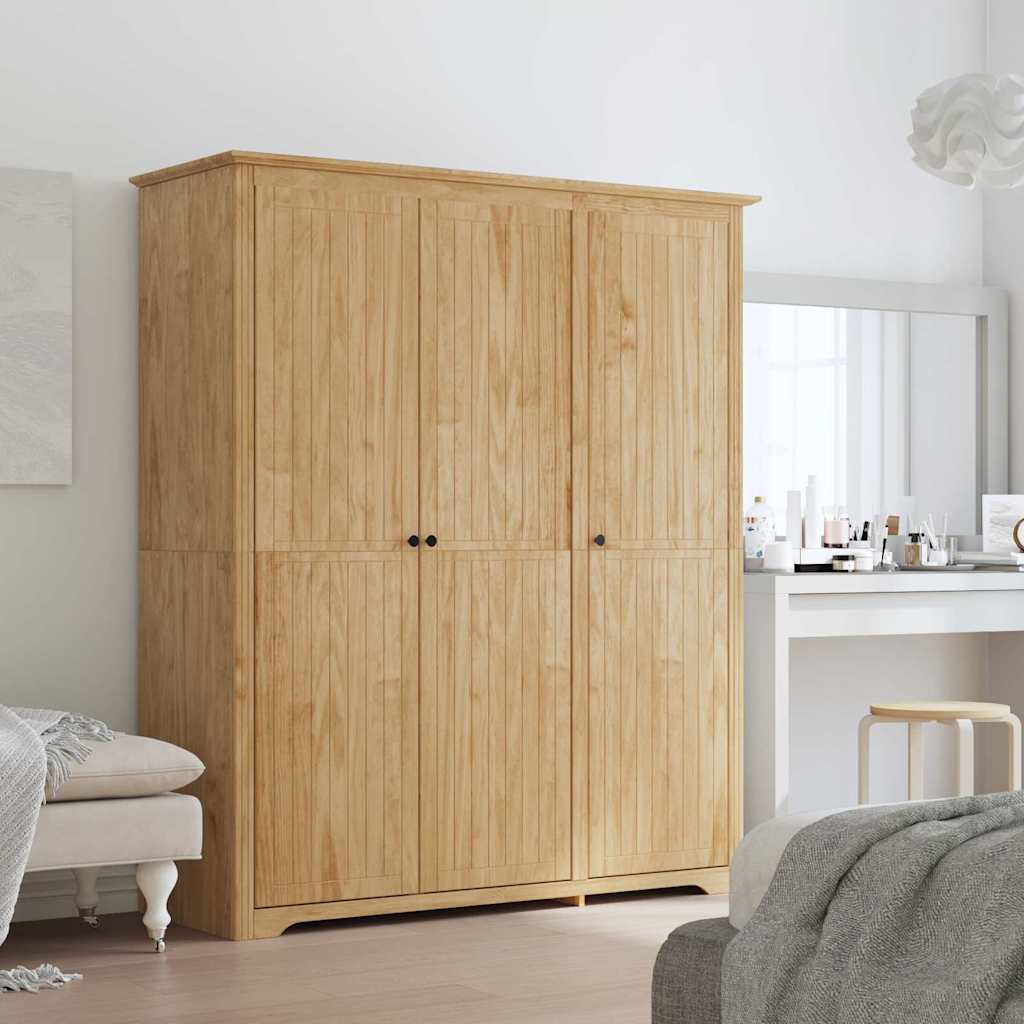 vidaXL Wardrobe BODO Honey Brown 146 x 53.5 x 173 cm Engineered Wood 1