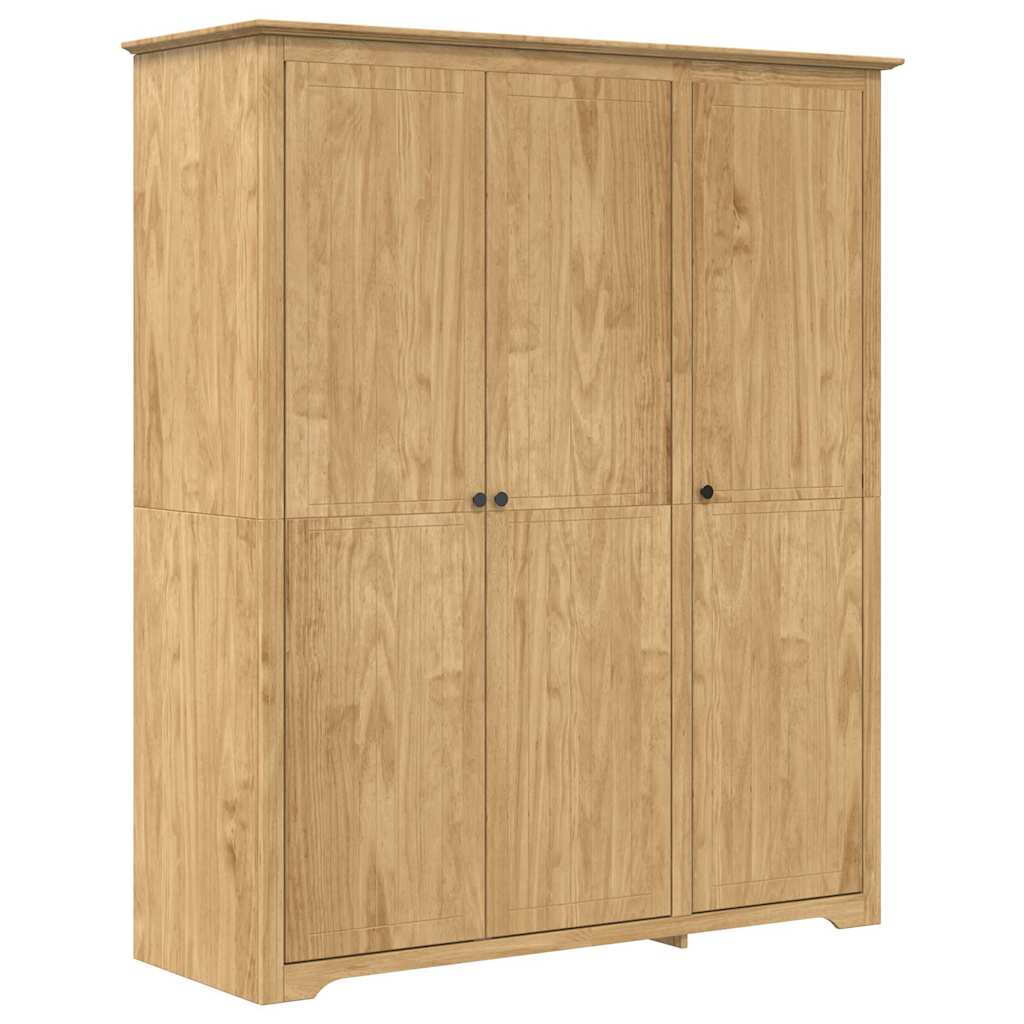 vidaXL Wardrobe BODO Honey Brown 146 x 53.5 x 173 cm Engineered Wood 2