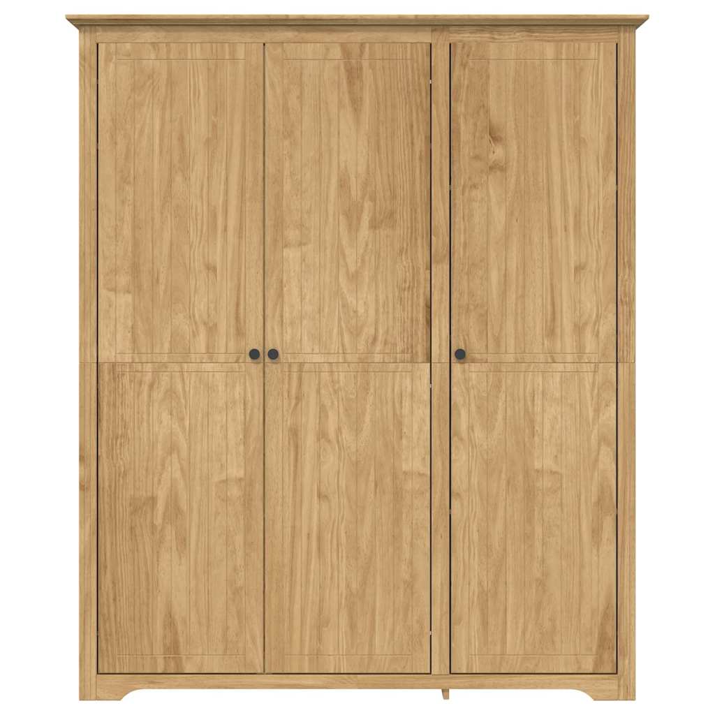 vidaXL Wardrobe BODO Honey Brown 146 x 53.5 x 173 cm Engineered Wood 4