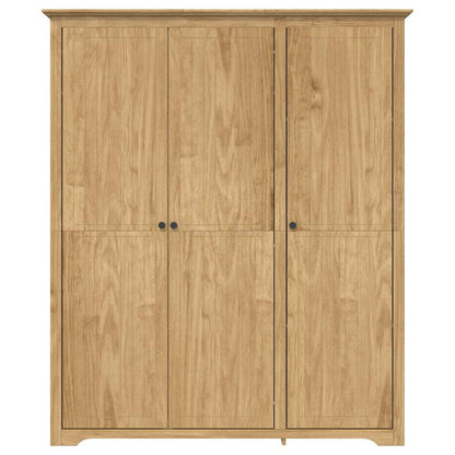 vidaXL Wardrobe BODO Honey Brown 146 x 53.5 x 173 cm Engineered Wood 4