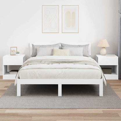 vidaXL End Table 2 pcs White 40.5 x 40 x 45 cm Engineered Wood 4