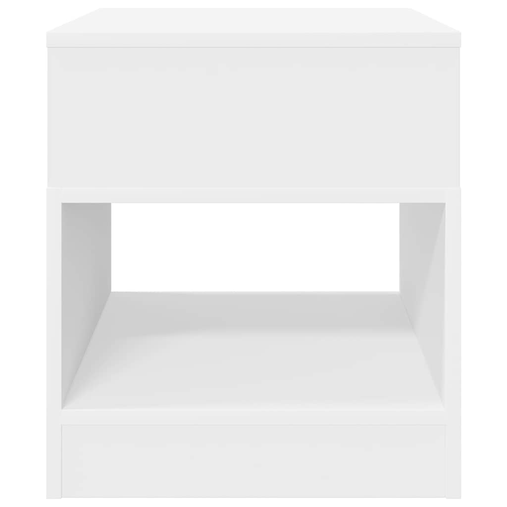 vidaXL End Table 2 pcs White 40.5 x 40 x 45 cm Engineered Wood 6
