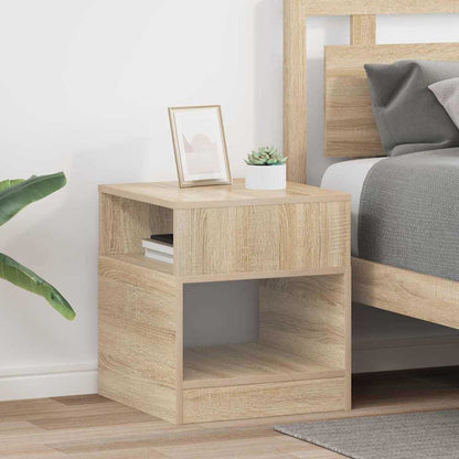 vidaXL End Table 2 pcs Sonoma Oak 40.5 x 40 x 45 cm Engineered Wood 1