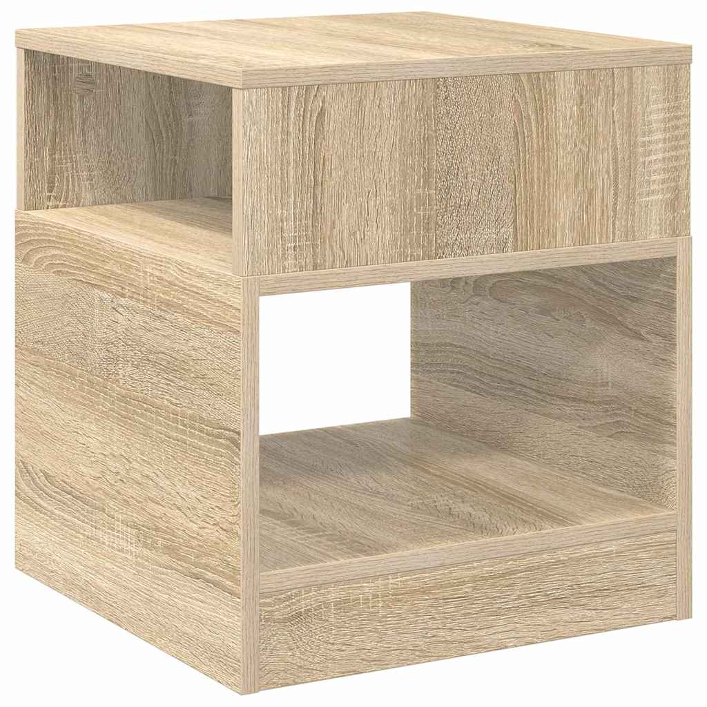 vidaXL End Table 2 pcs Sonoma Oak 40.5 x 40 x 45 cm Engineered Wood 5