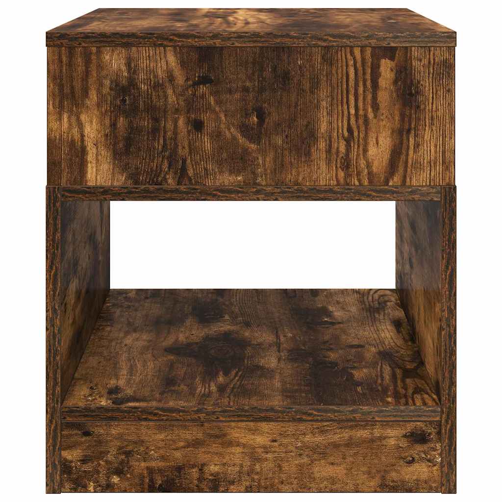 vidaXL End Table 2 pcs Smoked Oak 40.5 x 40 x 45 cm Engineered Wood 6