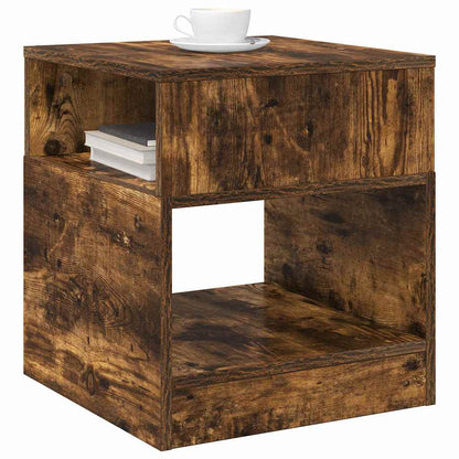 vidaXL End Table 2 pcs Smoked Oak 40.5 x 40 x 45 cm Engineered Wood 3