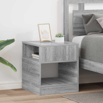 vidaXL End Table 2 pcs Grey Sonoma 40.5 x 40 x 45 cm Engineered Wood 1