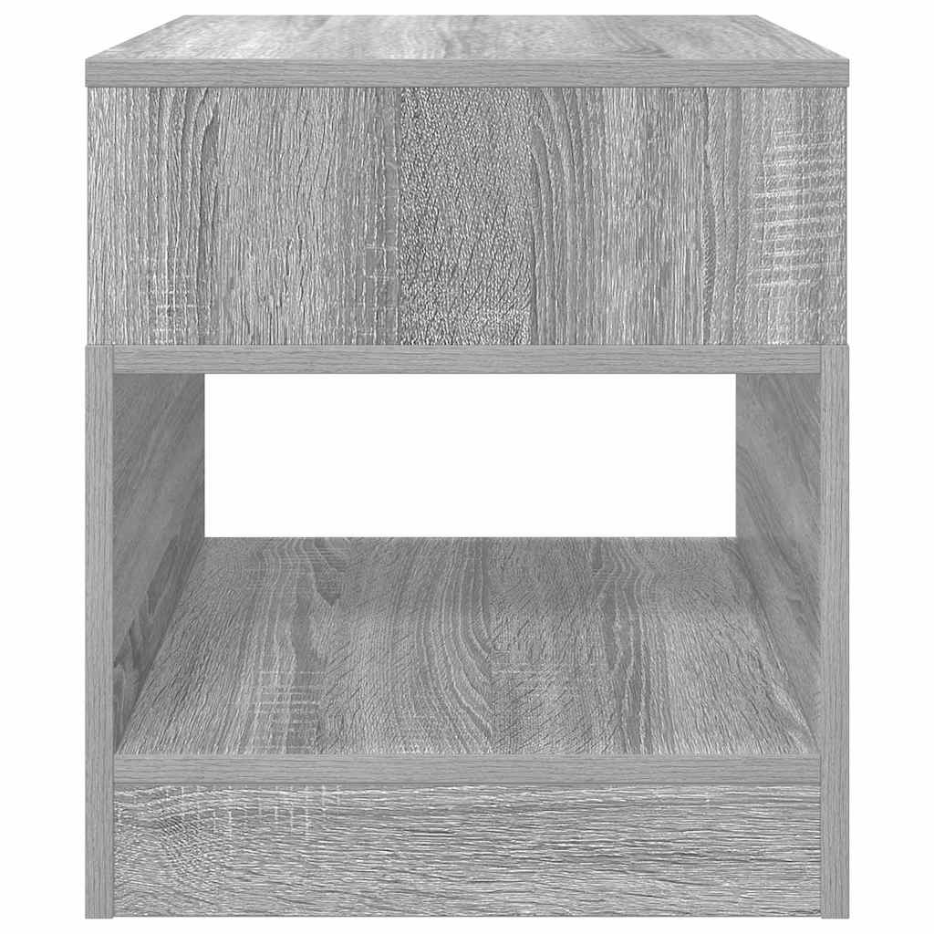 vidaXL End Table 2 pcs Grey Sonoma 40.5 x 40 x 45 cm Engineered Wood 6