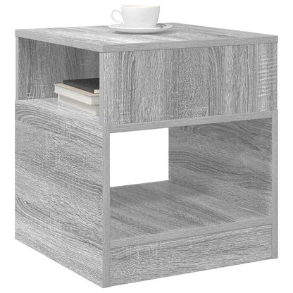 vidaXL End Table 2 pcs Grey Sonoma 40.5 x 40 x 45 cm Engineered Wood 3