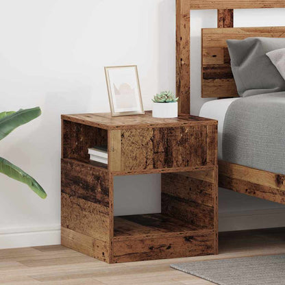 vidaXL End Table 2 pcs Old Wood 40.5 x 40 x 45 cm Engineered Wood 1