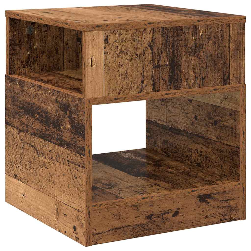 vidaXL End Table 2 pcs Old Wood 40.5 x 40 x 45 cm Engineered Wood 5