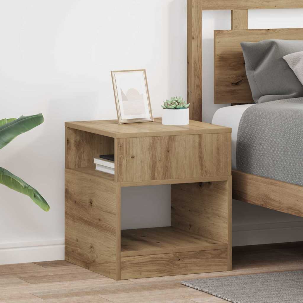 vidaXL End Table 2 pcs Artisan Oak 40.5 x 40 x 45 cm Engineered Wood 1