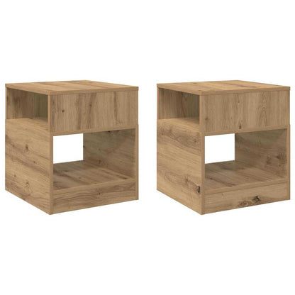vidaXL End Table 2 pcs Artisan Oak 40.5 x 40 x 45 cm Engineered Wood 2