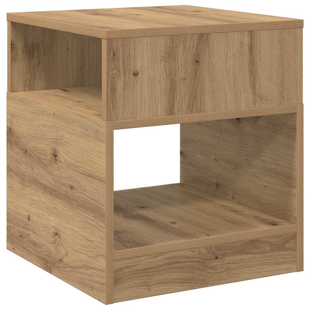 vidaXL End Table 2 pcs Artisan Oak 40.5 x 40 x 45 cm Engineered Wood 5