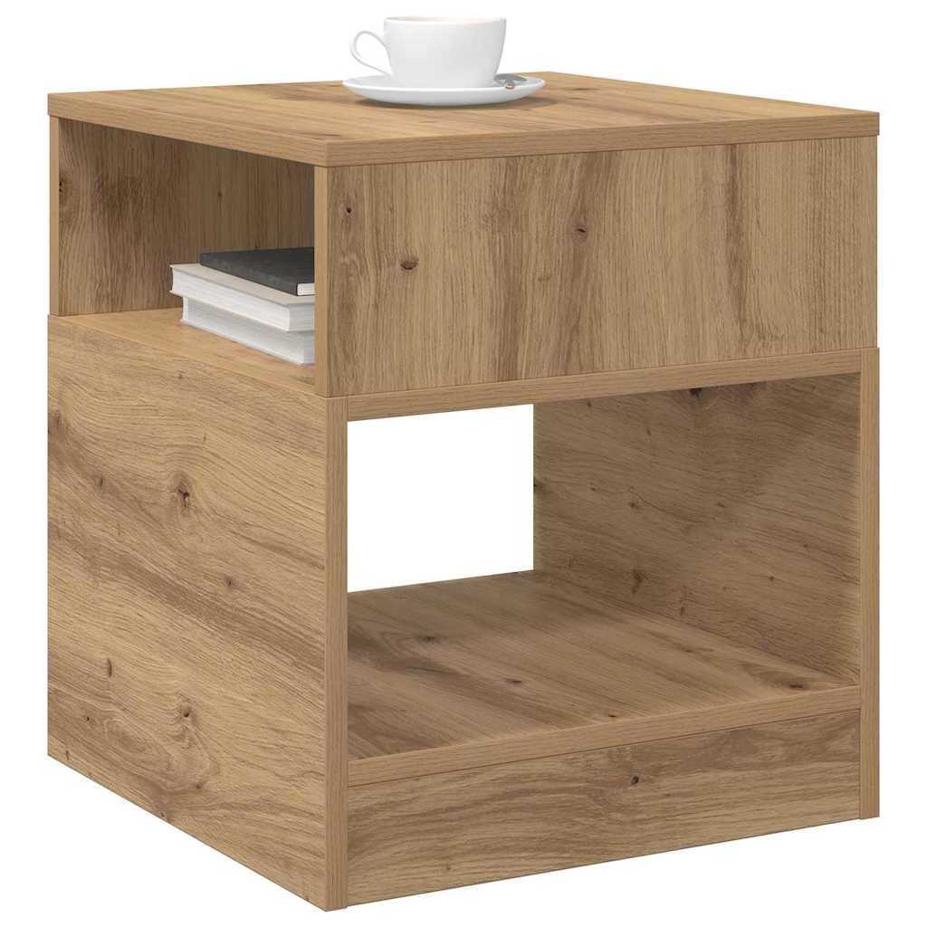 vidaXL End Table 2 pcs Artisan Oak 40.5 x 40 x 45 cm Engineered Wood 3