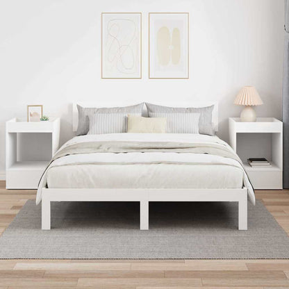 vidaXL End Table 2 pcs White 40 x 40 x 56 cm Engineered Wood 4