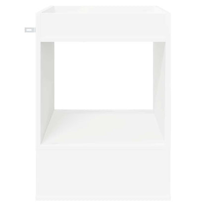 vidaXL End Table 2 pcs White 40 x 40 x 56 cm Engineered Wood 6