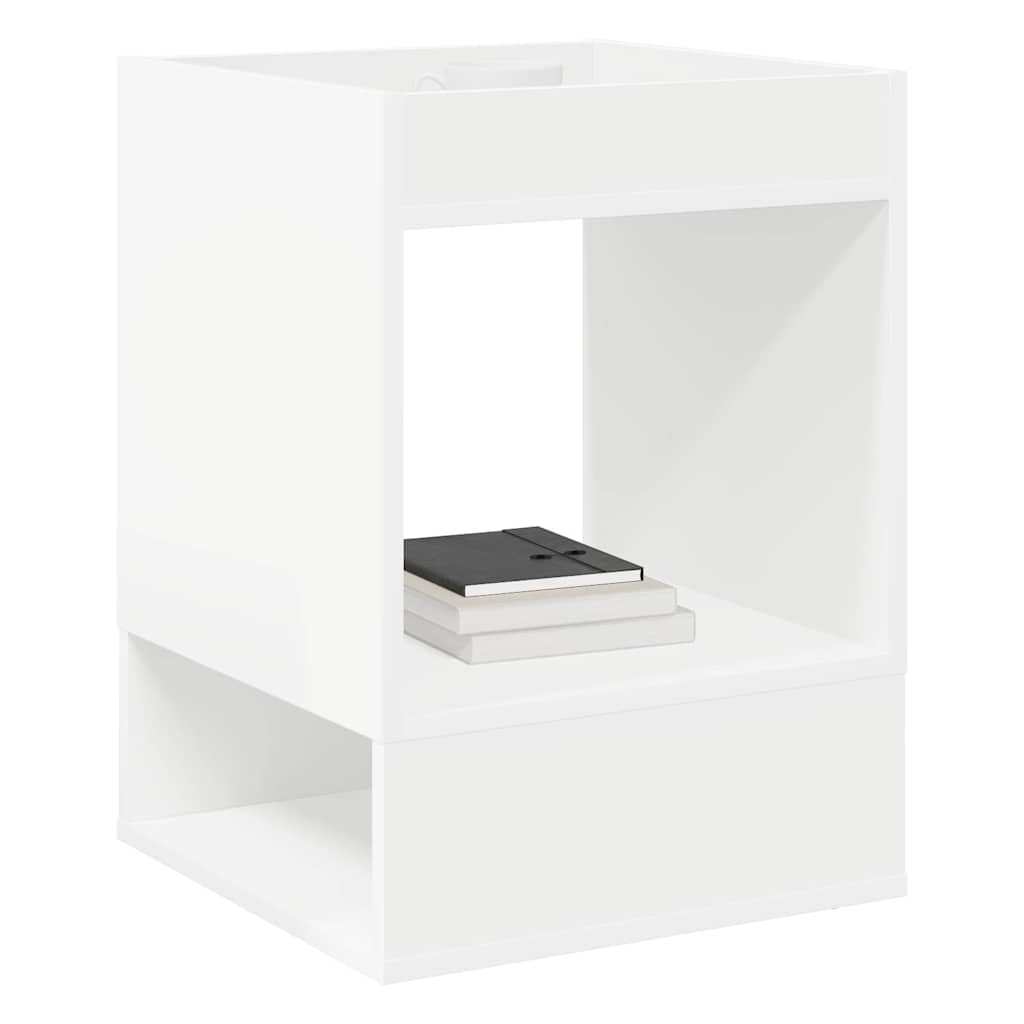 vidaXL End Table 2 pcs White 40 x 40 x 56 cm Engineered Wood 3