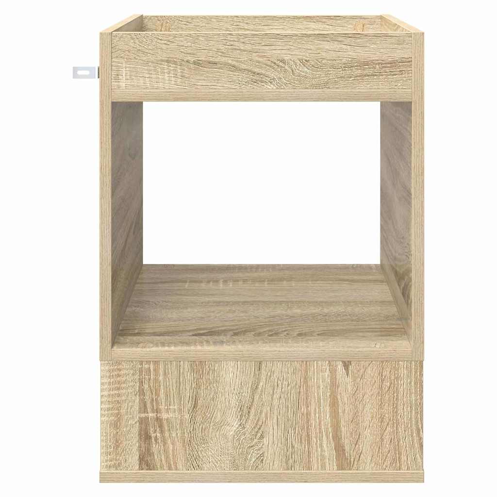 vidaXL End Table 2 pcs Sonoma Oak 40 x 40 x 56 cm Engineered Wood 6