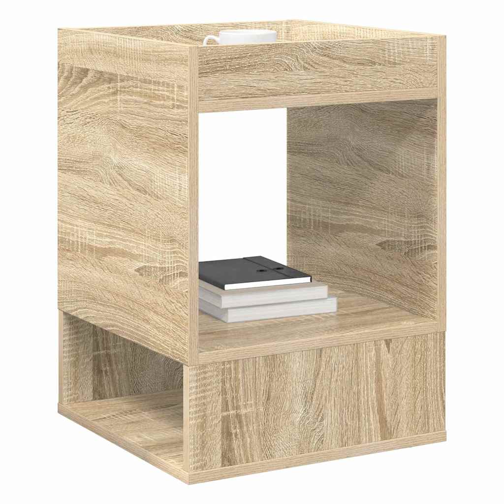 vidaXL End Table 2 pcs Sonoma Oak 40 x 40 x 56 cm Engineered Wood 3