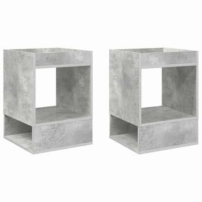 vidaXL End Table 2 pcs Concrete Grey 40 x 40 x 56 cm Engineered Wood 5
