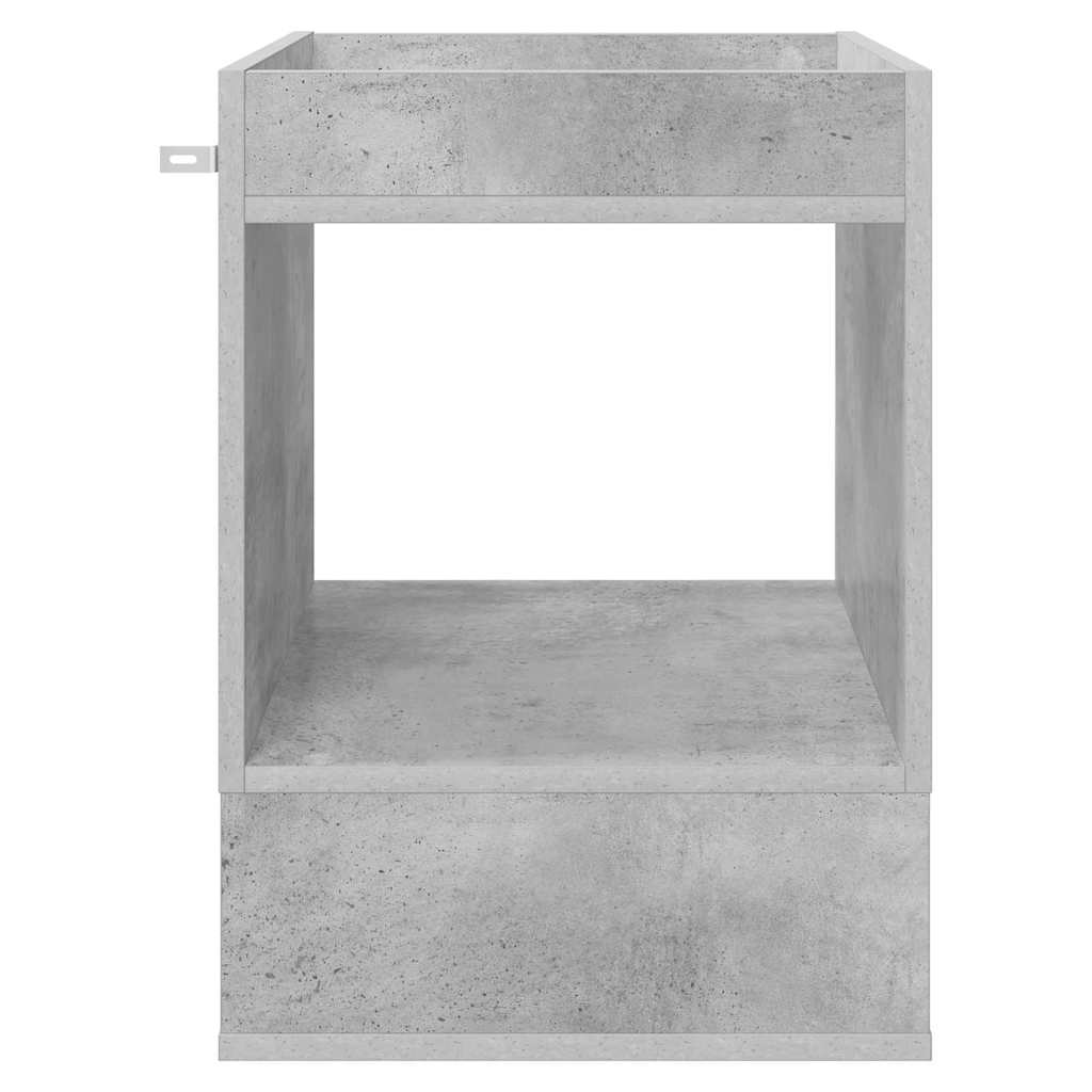 vidaXL End Table 2 pcs Concrete Grey 40 x 40 x 56 cm Engineered Wood 6