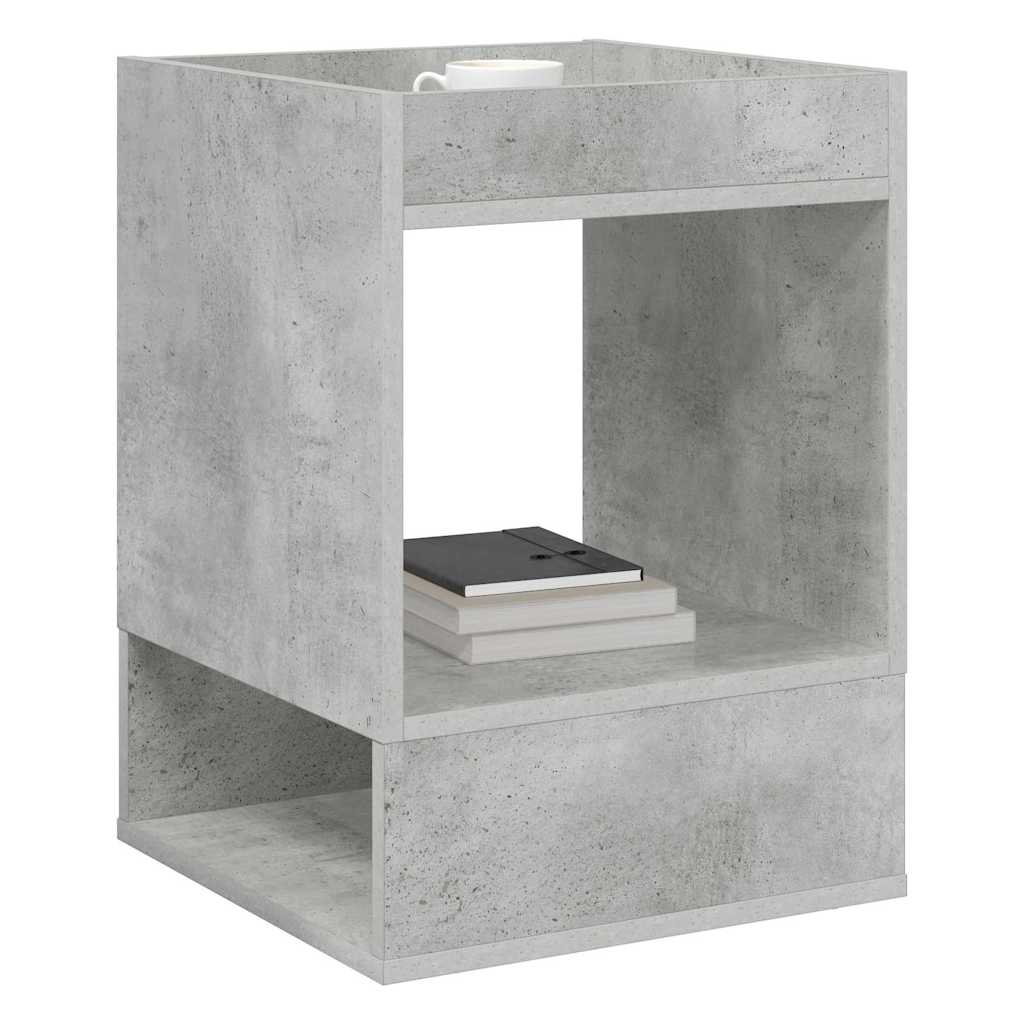 vidaXL End Table 2 pcs Concrete Grey 40 x 40 x 56 cm Engineered Wood 3