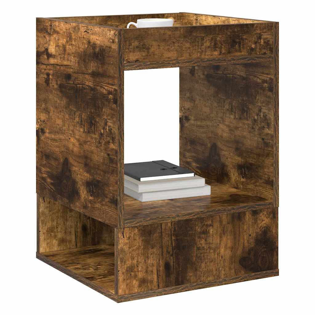 vidaXL End Table 2 pcs Smoked Oak 40 x 40 x 56 cm Engineered Wood 3