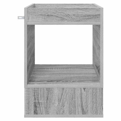 vidaXL End Table 2 pcs Grey Sonoma 40 x 40 x 56 cm Engineered Wood 6
