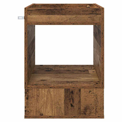 vidaXL End Table 2 pcs Old Wood 40 x 40 x 56 cm Engineered Wood 6