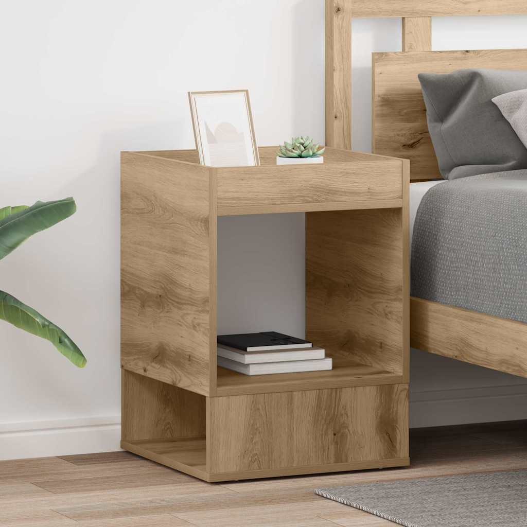 vidaXL End Table 2 pcs Artisan Oak 40 x 40 x 56 cm Engineered Wood 1