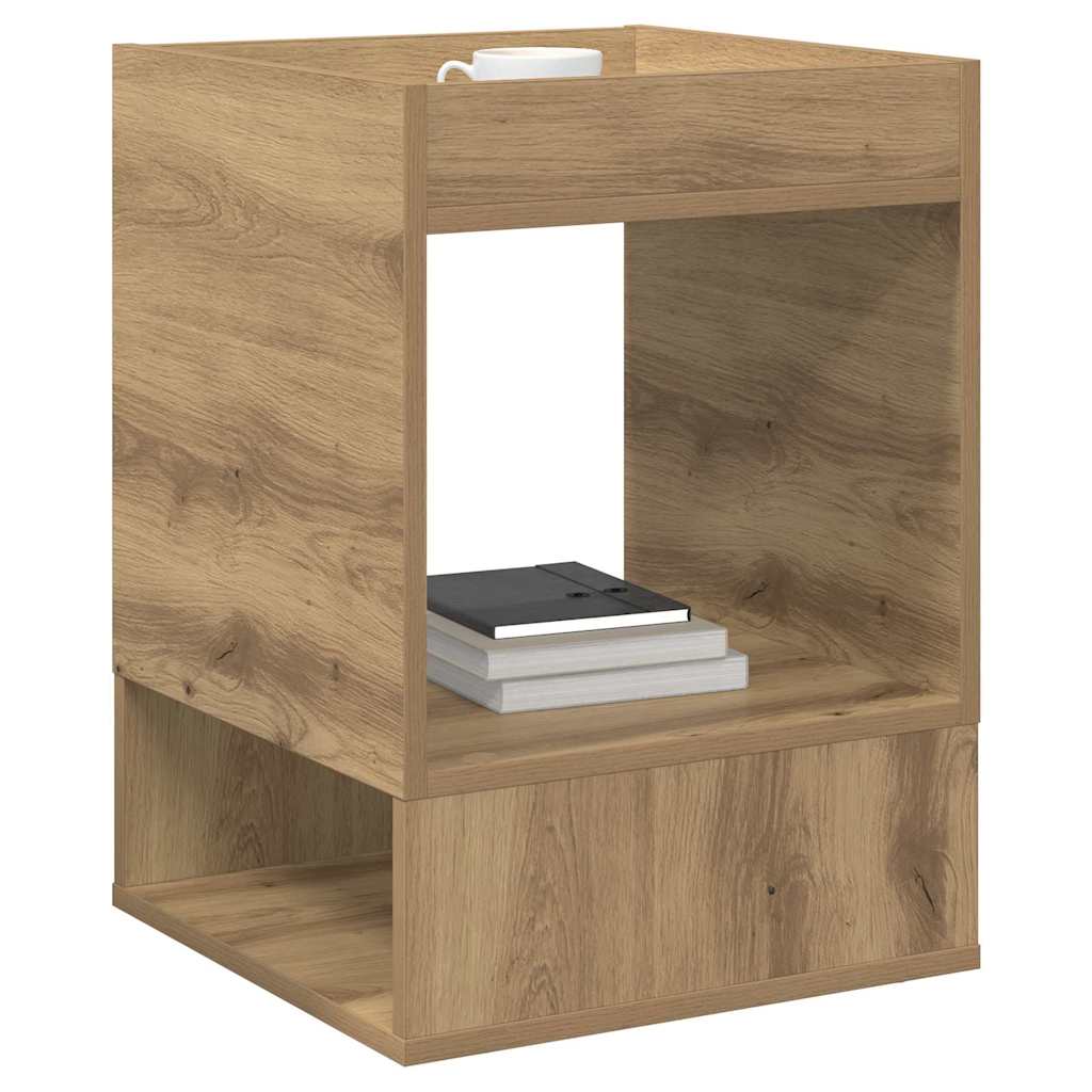 vidaXL End Table 2 pcs Artisan Oak 40 x 40 x 56 cm Engineered Wood 3