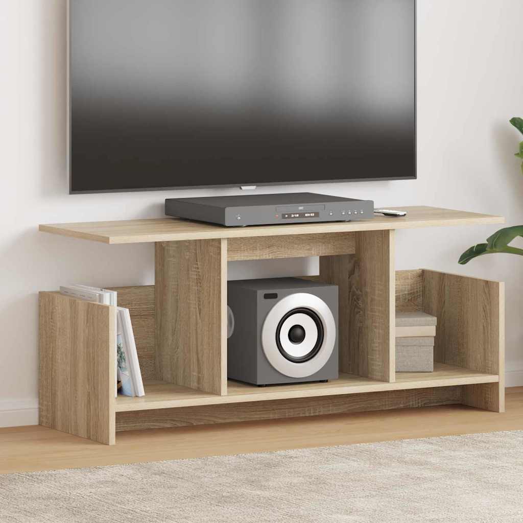 vidaXL TV Stand 102 x 35 x 45 cm Sonoma Oak Engineered Wood 1