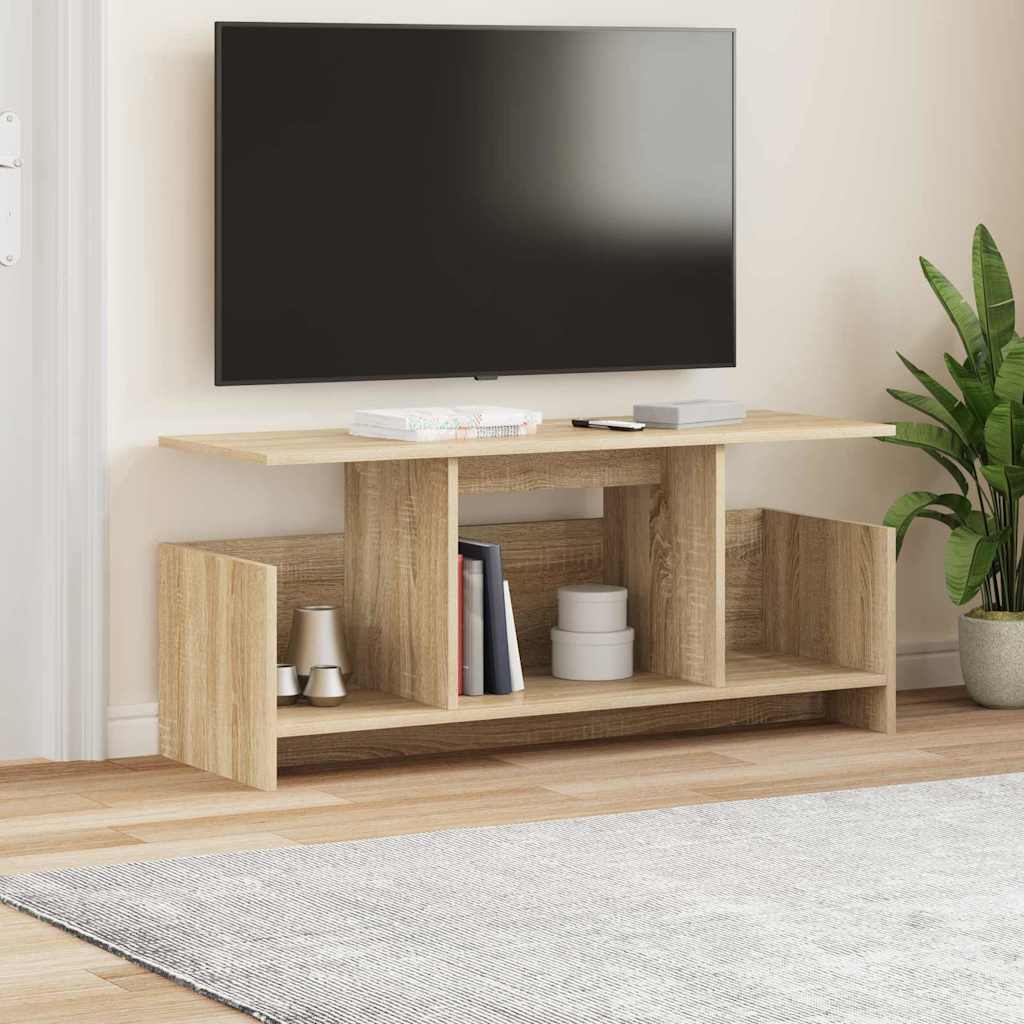 vidaXL TV Stand 102 x 35 x 45 cm Sonoma Oak Engineered Wood 4