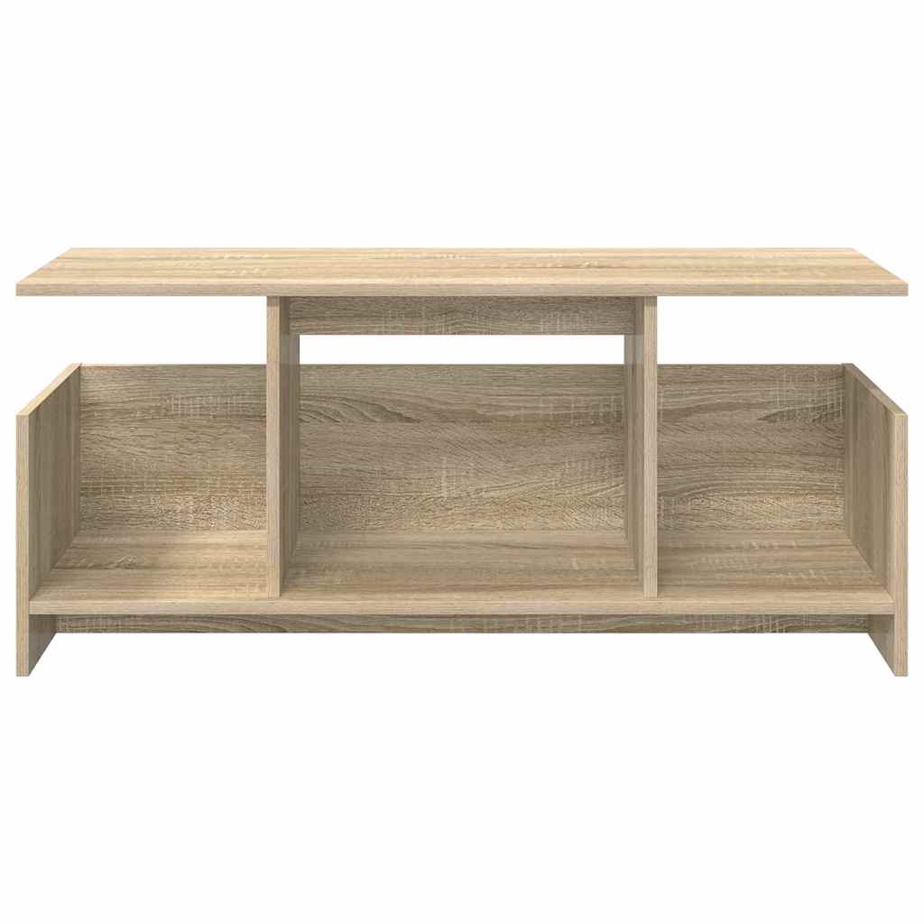 vidaXL TV Stand 102 x 35 x 45 cm Sonoma Oak Engineered Wood 5