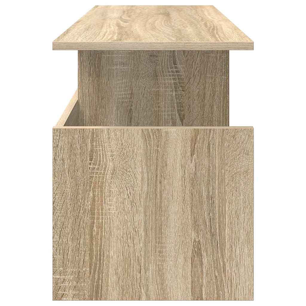 vidaXL TV Stand 102 x 35 x 45 cm Sonoma Oak Engineered Wood 6