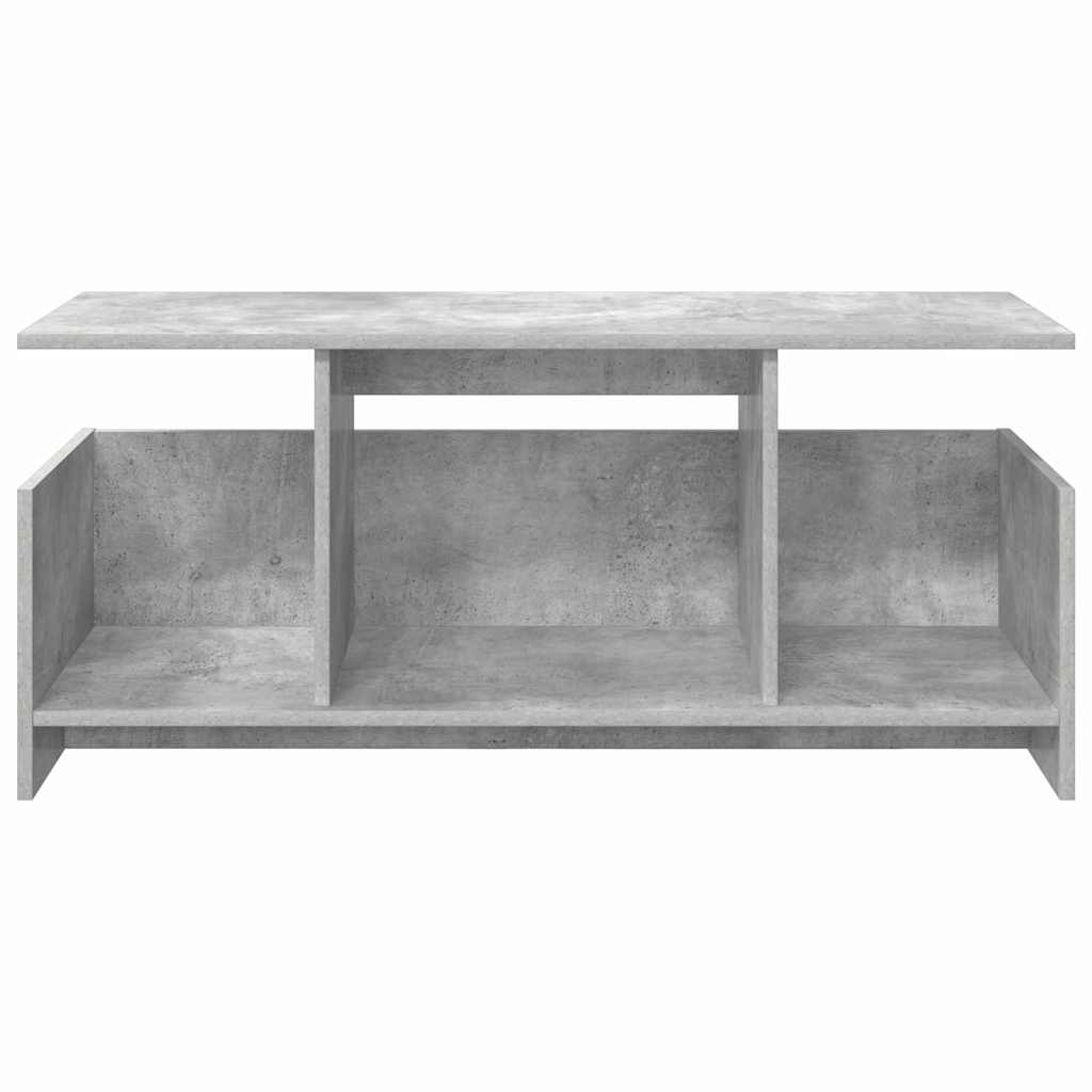 vidaXL TV Stand 102 x 35 x 45 cm Concrete Grey Engineered Wood 5