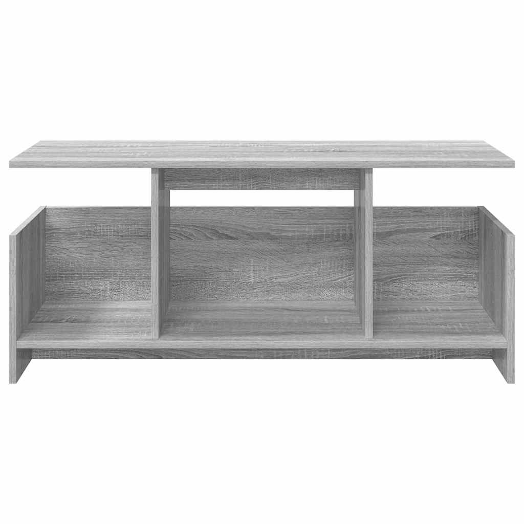 vidaXL TV Stand 102 x 35 x 45 cm Grey Sonoma Engineered Wood 5
