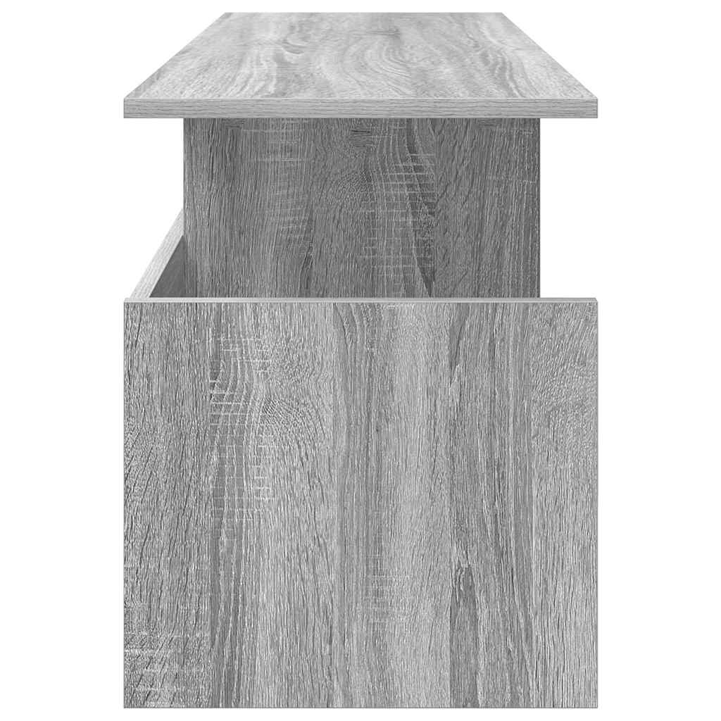 vidaXL TV Stand 102 x 35 x 45 cm Grey Sonoma Engineered Wood 6