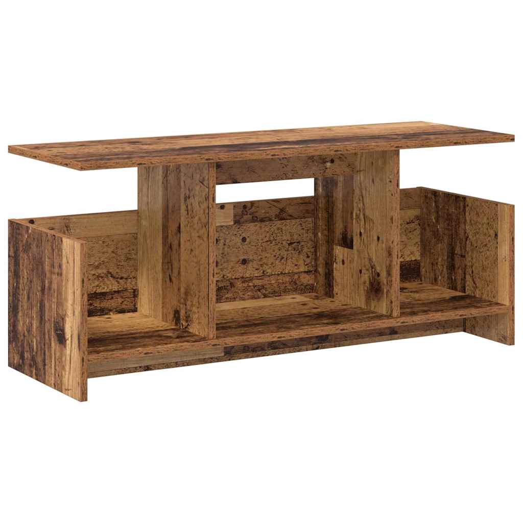 vidaXL TV Stand 102 x 35 x 45 cm Old Wood Engineered Wood 2