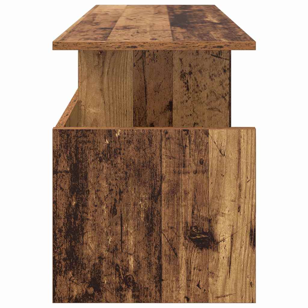 vidaXL TV Stand 102 x 35 x 45 cm Old Wood Engineered Wood 6